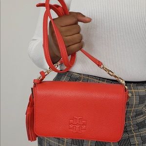 Tory Burch Thea Mini Bag in Brilliant Red NEW WITH TAGS